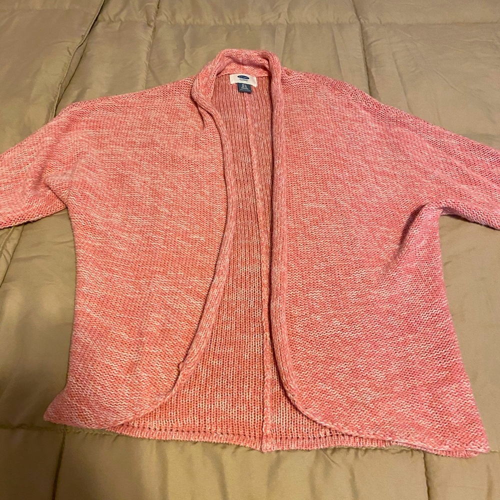 Girls pink cardigan